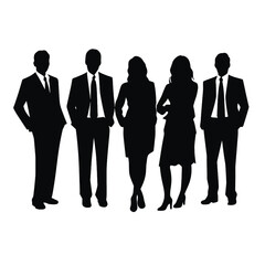 business people silhouette 