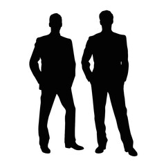 business people silhouette 