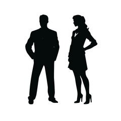 business people silhouette 