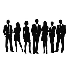 business people silhouette 