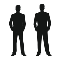 business people silhouette 