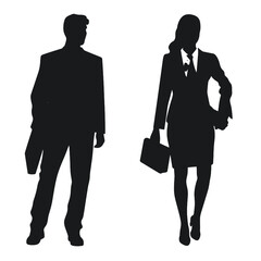 business people silhouette 