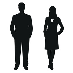 business people silhouette 