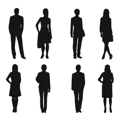 business people silhouette 