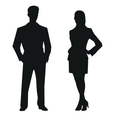 business people silhouette 