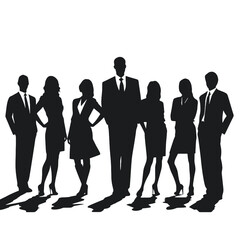 business people silhouette 