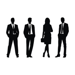 business people silhouette 