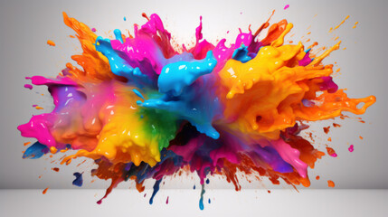 Splash of paint. Abstract background