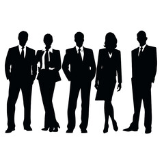 business people silhouette 