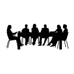 business people silhouette 