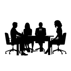 business people silhouette 