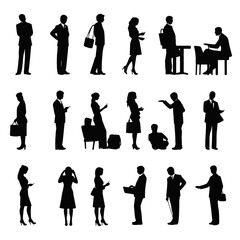 business people silhouette 