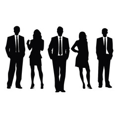 business people silhouette 