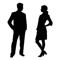business people silhouette 