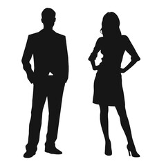 business people silhouette 