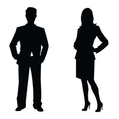 business people silhouette 