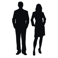 business people silhouette 