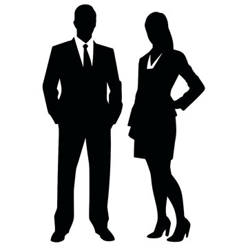 business people silhouette 