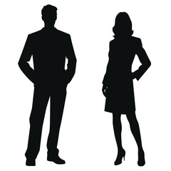 business people silhouette 