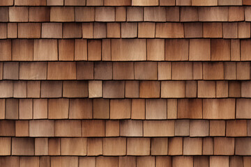 Processed collage of wooden roof shingles texture. Background for banner, backdrop or texture