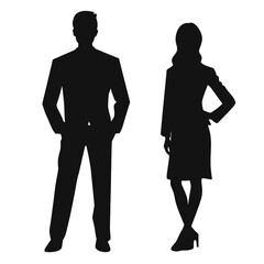 business people silhouette 