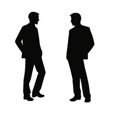 business people silhouette 