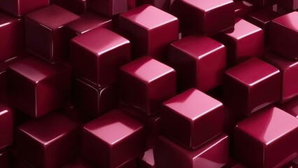Obraz premium Abstract Maroon cubes background
