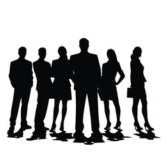 business people silhouette 