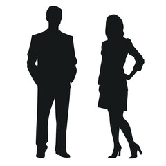business people silhouette 
