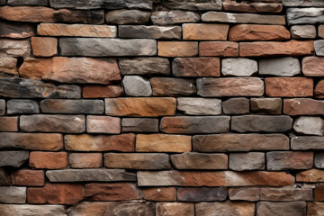 Processed collage of ancient brick wall surface texture. Background for banner, backdrop or texture