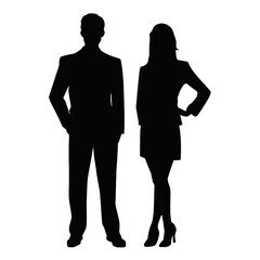 business people silhouette 