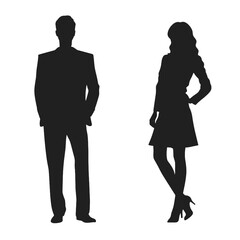 business people silhouette 