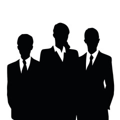 business people silhouette 