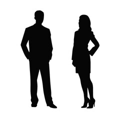 business people silhouette 