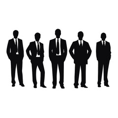 business people silhouette 