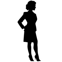 business people silhouette 