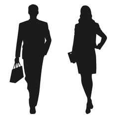 business people silhouette 