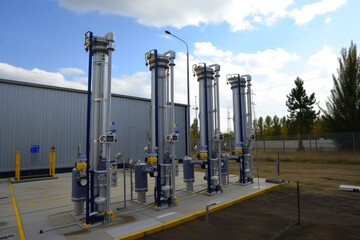 Obraz premium Clean Electricity from Nature's Green Hydrogen
