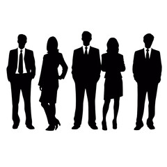 business people silhouette 