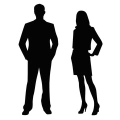 business people silhouette 