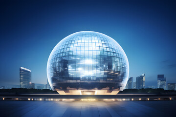 Stunning Display of Modern Architecture: The Majestic FZ Dome Outstanding Amongst Urban panorama