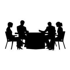 business people silhouette 