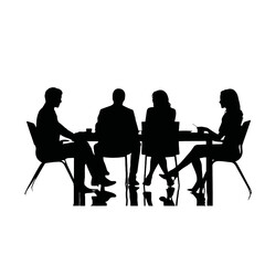 business people silhouette 