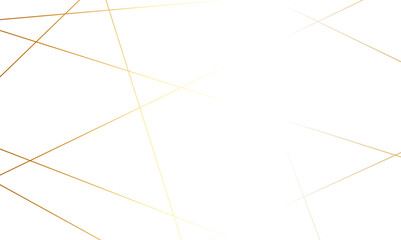 Luxury seamless premium shiny golden random chaotic square and triangle lines on transparent background. Vector, illustration