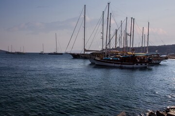 Fototapeta na wymiar Summer travel on the Mediterranean coast