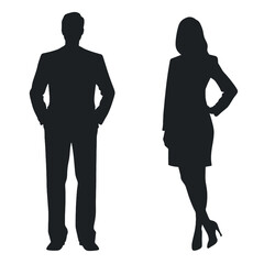 business people silhouette 