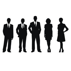 business people silhouette 