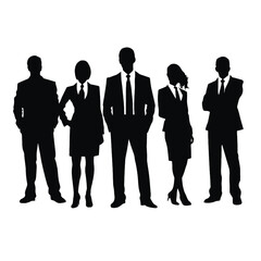 business people silhouette 