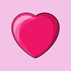 Pink valentine heart, Romantic Rose Background