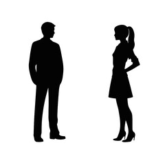 business people silhouette 